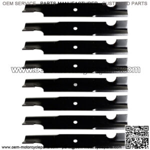 Set of (8) 539106040 Notched Blades for 32" & 48" Cut Fits Husqvarna Mowers