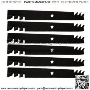 (6) Mulching Blades For RZ4623 46" 403107 33266 532405380 PP21011 Fits Husqvarna