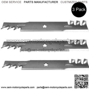 (3) Replacement Toothed Blades for 52" Fits Husqvarna 574870801