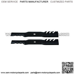 (2) PACK 42" Gator Mulch Mower Blades John Deere Z225 Z235, LA125, LA135 592-615