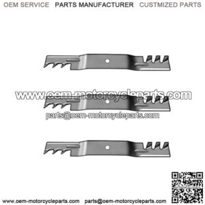 Set Of 3 Blades Replaces JOHN DEERE M128485 OREGON 596-730 91-930 96-730