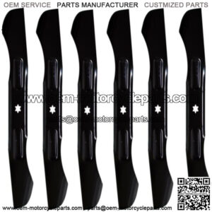 6PK Fits Hi-Lift Lawn Mower Blades for MTD 46" 942-04244, 742-04244, 12956, 942-