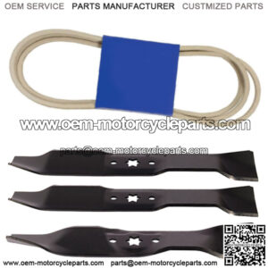 Deck Belt Blade Combo Fits Cub Cadet LT1045 LT1046 46" 754-04153 942-0612A
