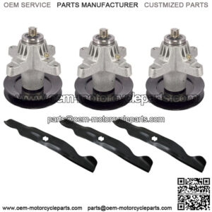 Fits Cub Cadet SLT1550 SLTX1050 I1050 Lawn Mower Spindles Kit With 2-in-1 Blades