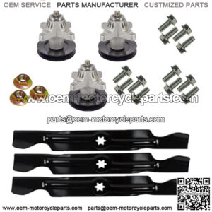 Fits Toro LX500 GT2100 GT2200 Mower Blade Spindle Kit w/ Bolts 112-0370