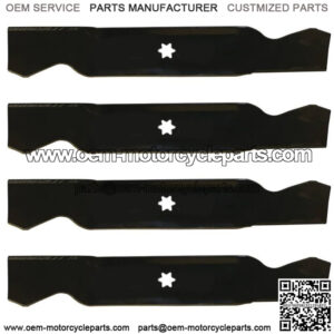 Four (4) Aftermarket Lawn Mower Blade fits MTD Fits Cub Cadet & White 38"