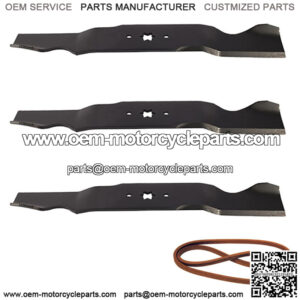 Deck Blades and Belt Kit for 54" Fits Cub Cadet MTD LGT1054 LGTX1054 GT1554 GT15