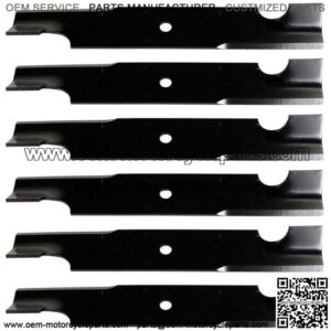 Pack - 6 Notched Blades Fits Scag 482877 Tiger Fits Cub and Freedom Z 48" Deck