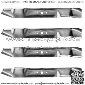 Set of (4) 742-04101 Mulching Blades Fits Cub Cadet Models: 2001 & Up