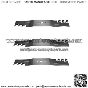 Set of 3 598-672 Blades Fits Cub Cadet 18-1/2 IN Replaces MTD 742-0677