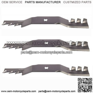 Set of 3 Fits Gator 3-In-1's Blades For 742-04053A, 742-04053 MTD Fits Cub Cadet
