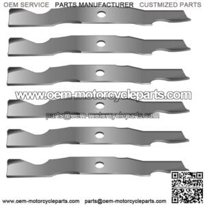 Six Heavy Duty Lawn Mower Blades Fits Cub Cadet LT1024 LT1024 LT1050 LT1050 1000