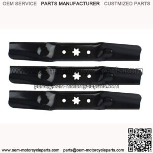 Three (3) Rotary Blades Fits Cub Cadet 942-05052A 742-05052A XT1/XT2 50" Dec