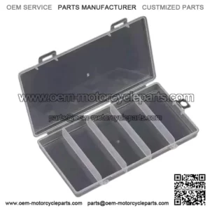 5 compartments with 1.7 medium length 14.8*7.9*1.7CM