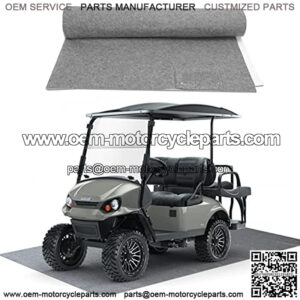 Golf Cart Garage Floor Mats, 8.85 x 5.0Ft Oil Absorbent Floor Mat & Mechanic Pad, Waterproof Rubber Backing Layer Protects Floor from Spills Drips Splashes and Stains, Washable, Cuttable Size