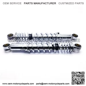 (Set of 2) Universal 12" Adjustable Shock Absorbers with 12.7mm (1/2") Bolt Holes for Go Karts & Mini-Bikes