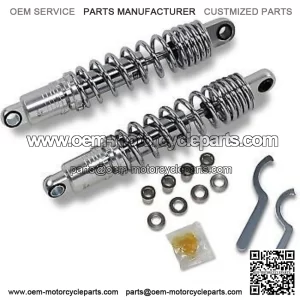 Chrome Shocks 13" Adjustable Ride-Height Rear Suspension fr Harley Touring 84-20 (Fits: Harley-Davidson)
