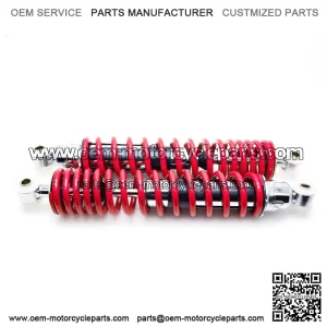 370mm 2 x NEW FRONT SHOCKS 1987-2006 Yamaha Banshee ATV springs RED