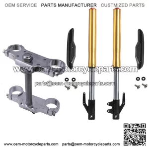 630mm 45/48mm Front Fork Assembly + Triple Tree Clamp for Apollo SSR 110cc 125cc