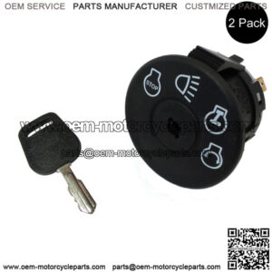 2pk Ignition Starter Switch with Key Fits Husqvarna 532163968 33-376 33376 17544