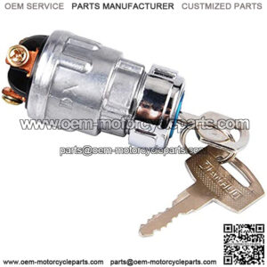 OxoxO JK423 3 Wire Ignition Switch??12V Ignition 2 Keys Starter Switch Repalcement for Car, Motorcycle, Tractor, Forklift, Truck, Scooter, Trailer