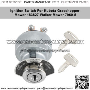 Ignition Switch W/2 Keys 1E013-63590 Fits For Kubota Grasshopper Mower 183827 UE