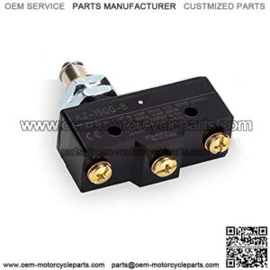 Golf Cart Brake Pedal Micro Switch 3-Terminal Plunger-Style for Club Car DS 1981 UP & EZGO 1971 UP, Replace OEM#1011439, 12374G1, 13141G1,730, MS-011