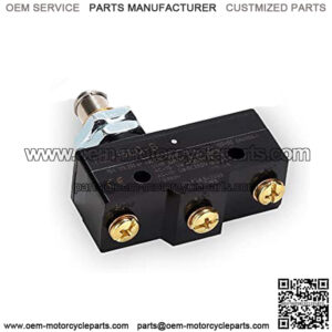 Club Car Brake Light Micro Switch fit Club Car DS 1981 UP and EZGO 1971 UP,3 Terminal Plunger-Style,Replace OEM#1011439, 12374G1, 13141G1,730, MS-011