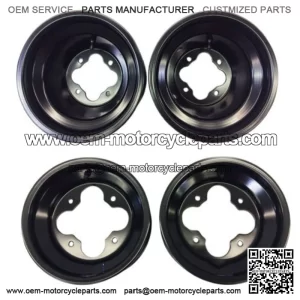 Black A5 Rolled Lip 10" Front 9" Rear Rims Suzuki LTZ400 Z400 LTR450 LTZ250