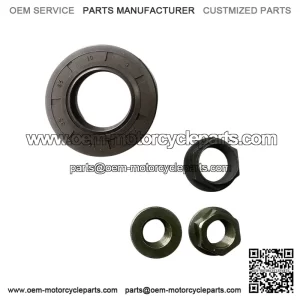 Wet clutch kit assembly compatible with Hisun ATV UTV 500 700, Bennche Bighorn, Massimo, Menards YardSport, Axis, Qlink, Coleman - Oil seal plus nut accessory kit