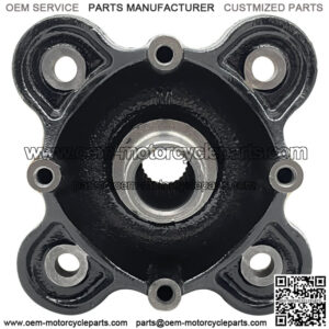 Black Mach Rear Wheel Hub 5142964-067 for Polaris Brutus HD Crew Ranger 2013-19