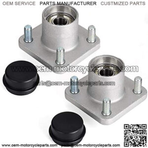 RXV Front Wheel Hub Assembly with Hub Bearings/Oil Seals/Dust Covers for EZGO RXV G&E Golf Carts 2008 Up,OEM# 609603, 600001,6204 (Pack of 2)