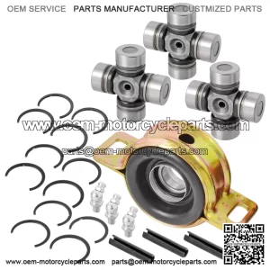 Front Rear Prop Shaft Bearing Carrier & U-joint For Polaris RZR S 4 900 1000 XP