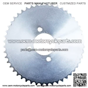 Go Kart Sprocket, 48 Tooth 50.8mm for #41/420 Chain, Sprocket for Go Carts & Mini Bikes