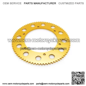 80T #219 Gold Aluminum Sprocket