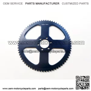 70T 37mm #35 6 holes (black four sides hollow) sprocket