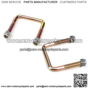 Golf Cart Rear Spring U Bolt for EZGO TXT 1994-up Electric Golf Cart, Includes Nuts, OEM# 72124G01 72618G01 72029G01, 2 PCS