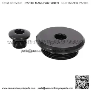 Motorcycle Engine Timing Replacement Plug Bolts For SUZUKI QUADSPORT Z400 LTZ400 Z250 LTR 450 CNC Aluminum Engine Timing Cover Cap Plug,2PCS (Black)