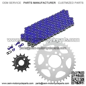 Blue Drive Chain And Sprockets Kit Compatible with Suzuki Ltz400 Quadsport Z400 2003-2008