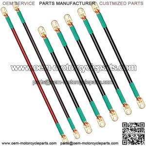 Golf Cart Battery Cables, Fits Club Car DS 1995-up (48Volt)/EZGO TXT 1994-up for (36 & 48 Volt) Golf Cart Batteries Cables Kit