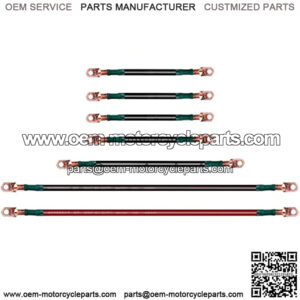 Golf Cart Battery Cables Wiring Kit for EZGO TXT & Medalist 1994-up 36 & 48 Volt, 4 Gauge 7 PCS Golf Cart Battery Cable Set