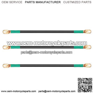 Battery Cable for EZGO RXV & Club Car Precedent 48V Golf Cart (4x12V Batteries), 4-Gauge 16 Inch 3 PCS