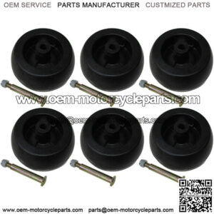 (6) 5" Deck Wheels Fits Husqvarna 174873, 532174873, 133957, 193406