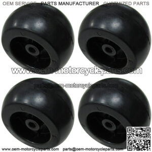 Set of 4 Heavy-Duty Deck Wheel Fits Craftsman 133957 Fits Husqvarna 532133957