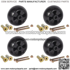 AM-116299 M84690 Mower Deck Wheels w/ Bolts Nuts Washers Fits John Deere OEM Typ