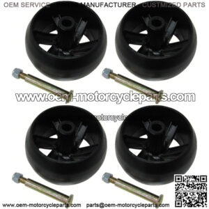 4 Deck Wheel with Bolts fits 174873 AYP Husqvanra Craftsman Poulan Fits Cub Cade