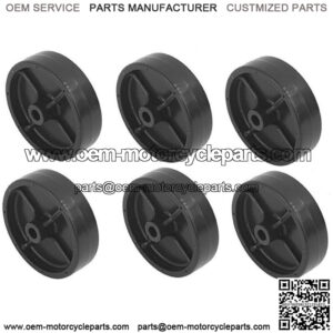 Set Of Six New Mower Deck-Wheels Fits MTD 7340796 Fits Toro 1120337 32" - 48"