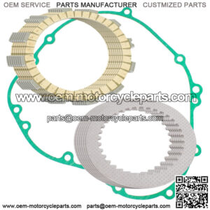 Clutch Friction Plates & Gasket Kit for Kawasaki Ninja ZX-6R ZX600 2007-2012 (Fits: Kawasaki)