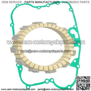 Clutch Friction Plates And Gasket for Kawasaki Mojave 250 KSF250A KFX250 89-04 (Fits: Kawasaki)