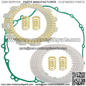 Clutch Friction Plates And Gasket Kit for Kawasaki Bayou 300 KLF300C 1989-2005 (Fits: Kawasaki)